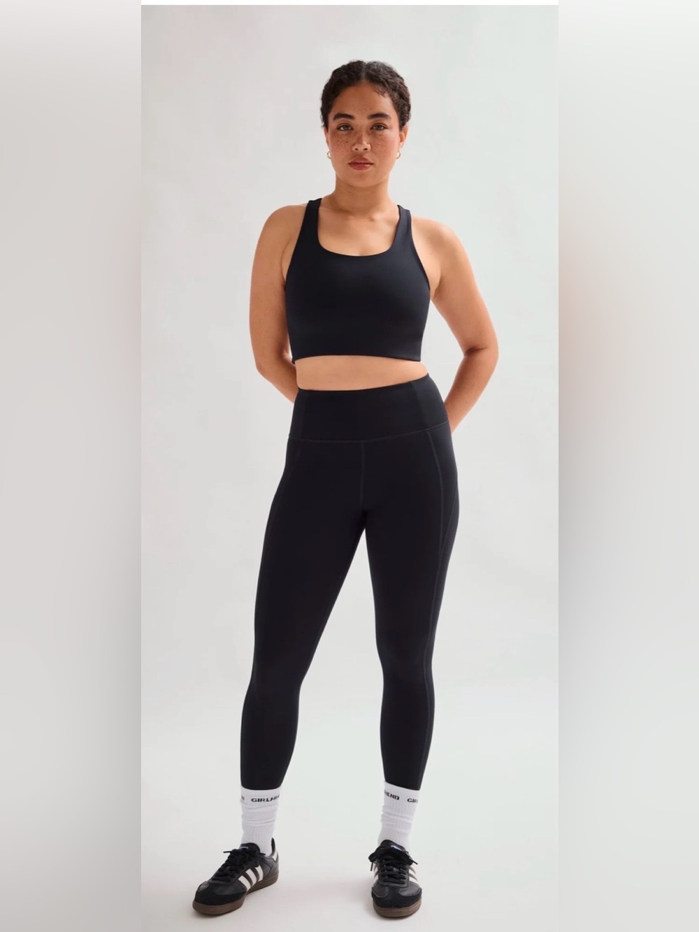 Girlfriend Collective 2 High-Rise Black Leggings - Women Pants & Jumpsuits